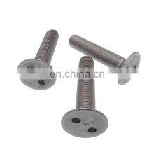 Countersunk Flat Head 2 Hole Drive Machine Screw Stainless Steel thumbnail-3