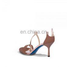 Double Ankle Strap Design Women Heels Sandals Shoes thumbnail-3