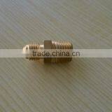 Brass Fittings for Beer Gun, 1/4" NPT x 1/4" MFL, Cross Nipple