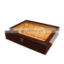 Custom Top Sale Jewelry Display 18 Slots Lacquer Wooden Watch Packaging Box thumbnail-2
