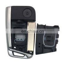 Keyless Entry 3 Buttons Car Flip Folding Key Shell Fob For VW Golf 7 MK7 Skoda Octavia A7 Seat Replacement Remote Key Case thumbnail-4