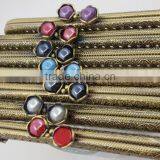 KINGSO 5PCS Retro Metal Frame Purse Coin Bag Kiss Clasp Lock DIY Craft 12.5*5.5 cm Assorted Lotus Bead thumbnail-2