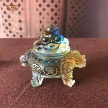 Chinese Traditional Culture Liuli Tripod Cup Craft Trophy Home Office Decoration thumbnail-5