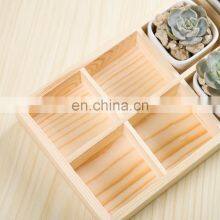 Factory Planter Vase Set Luxury 10 Pcs Small Pots Flower Pot Golden Wood Tray Felt Ceramic Home Used With Flower/green Plant 30 thumbnail-4