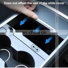 New For 2021 Tesla Model 3 Y Central Control Storage Data Line Simple Hot Sales Interior Decoration Accessories thumbnail-4