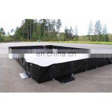 Ready Made 10'x10'x1' 12'x20'x1' 12'x30'x1' L-Rod Bracket Black Yellow Color Oil Containment Berm for Spill Control thumbnail-4