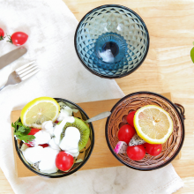 Wholesale Pink Blue Grey Green Colored Ice Cream Cup Glass thumbnail-5