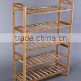 Professional manufacturer of good bamboo 5 tiers shoe rack shelf