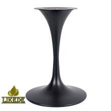 Newest Stainless Steel Tulip Table Leg Saarinen Table Base With Black Iron Heavy Duty Marble Tabletop for Workshops