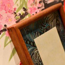 33*16cmXuan Paper Cardboard Edge Protection Thickened Marble Style Black Color Wooden Frame thumbnail-4