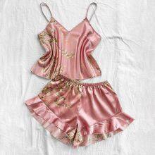 Ruffled Nightgown and Nightdress Set Manufacture Customized Pinstar thumbnail-4