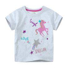 Wholesale Custom Print Girls Washed T Shirts Women Cotton T-Shirts Distressed Oversized O-Neck Tops Summer Casual Vintaqge Woman Clothes thumbnail-5