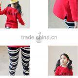2015 Wholesale Clothing 2pcs Sets Clothing for Children Christmas Tight Leggings With T-shirt Sets Autumn Girls Clothing Sets thumbnail-3