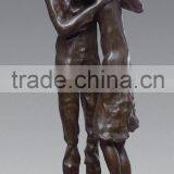Bronze Abstract Hug Lover Sculpture