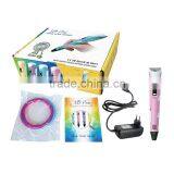 2016 Newest 3D Printer Pen 3D Drawing Pen LED 3D Printing Pen for Kids as Gift