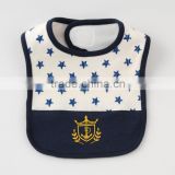 Japan wholesale high quality 2pcs set cool printed new style baby bibs with waterproof for boy