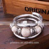 Hot Jewelry Tibetan Silver Bracelet Turquoise Inlay Roundness Bead Adjust Bangle thumbnail-2