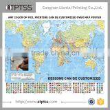 Creative Fashion New Design Hard Paper Scratch World Map for Travel thumbnail-1