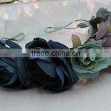 Women Girls Artificial Flower Headband Tiara Crowns Garland Wedding Bride for Girls thumbnail-2