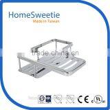 Stainless Steel L Shape Bathroom Corner Wall Shelf for Hotel and Home thumbnail-1