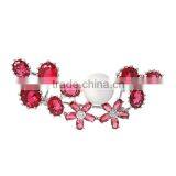 Platinum Plated Elegant Style Floral in 3 Colors Brooch With AAA+ Cubic Zircon Micro Pave Setting for Women and Men in 4 Colors thumbnail-1