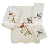 100% cotton Songbirds in lovry hand towel