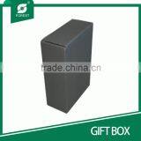 HIGH END CUSTOM MADE CORRUGATED GIFT BOX FOR POSTAGE WITH HOT SILVER STAMPPED INSIDE thumbnail-3