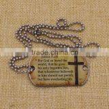 Custom Printing Aluminum Military Dog Tag With Chain thumbnail-4