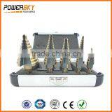 5pcs Step Drill Bit Set Hss Cobalt Multiple Cut Hole 50 Sizes Step Drill Case thumbnail-3