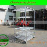 Danish Flower Trolley Cart for Sale Plant Trolley Cart Flower Carrying Trolley Steel Rolling Trolley Tool thumbnail-3