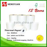 Nice quality 80x80mm thermal paper roll or as your request