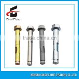 stainless steel sleeve anchor with hex nut