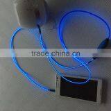 EL Glow 3.5mm Audio Cable Wholesale Male-male el Glowing 3.5mm Audio Cable