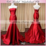 Red satin chinese wedding dress mother of the bride