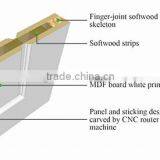 2 Panel Swing Opeing White Primed MDF Carving Doors thumbnail-2