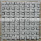 White Cream Marble Mosaic, White Woodvein Marble Mosaic, Round Marble Mosaic thumbnail-2
