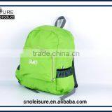 2016 Latest Arrival Design Promational Foldable Backpack Cheap Fold Bag Fold up Backpack Sport Hiking Camping College School Bag thumbnail-2