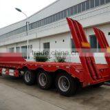 Low Bed Semi-trailer for Heavy Equipments and Construction Machinery Transportation thumbnail-1