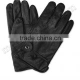 Black Driver Cow Leather Gloves