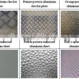 Bright Surface Mill Finish Aluminum Embossed Sheet
