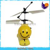 HY-821 Best Gift for kids Huiying Newest Flying LED Football and smile face flying helcopter toy for kids