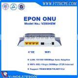 4GE+WiFi EPON ONU GEPON ONU With CE Certification for FTTH Solution