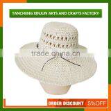 Beautiful Beach Baraid Paper Wide Straw Hat thumbnail-5