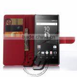 Ultra High Quality Magnetic Flip PU Leather Wallet Case With Card Slots For Sony Xperia Z5 Premium Luxury Case Fast Delivery thumbnail-3