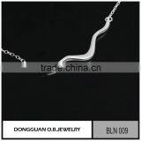 18K Gold Plated Chain Necklace/fashion 925 Sterling Silver Necklace thumbnail-2