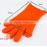 Heat New Arrival Resistant Cooking Baking BBQ Oven Pot Holder Kitchen Mitt Silicon Glove thumbnail-2