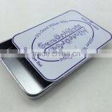 Dongguan Professional Oem Metal Empty Sliding Tin Box, Tin Gum Box