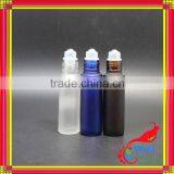 Glass Roll on Bottle With Glass Roller Bottle With 1/3 oz Roll-on Perfume Bottle Frosted Glass thumbnail-5