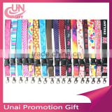 Customized Print LANYARD Key Chain ID Stars Hearts Peace Signs Flowers Holiday With All Colors