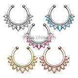 American&European Style Fake Nose Ring Non Piercing Nose Ring Diamond Nose Ring thumbnail-2